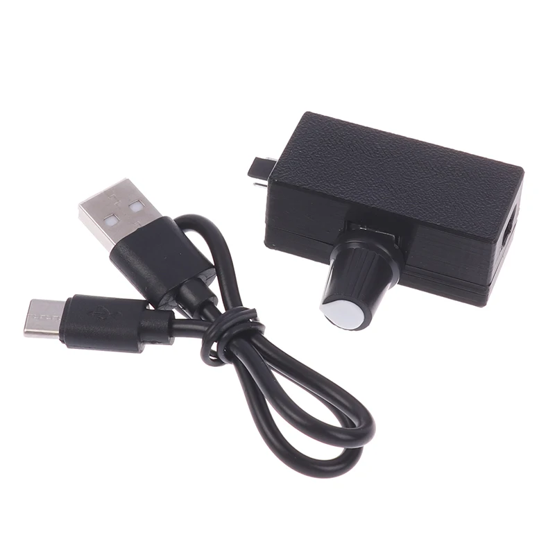 【C】DIY 수냉식 냉각 PWM 속도 컨트롤러 4핀 팬 속도 컨트롤러 TYPE-C USB 인터페이스 전원 공급 장치