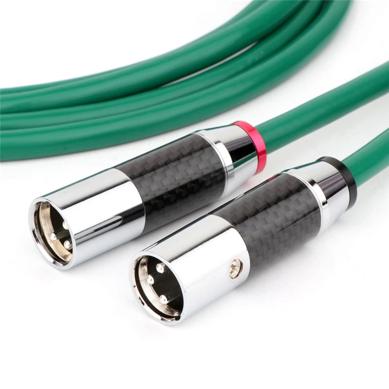

Mcintosh Silver Plated XLR Balanced Cable Male Female HiFi Audio Interconnect Line Carbon Fiber Plug