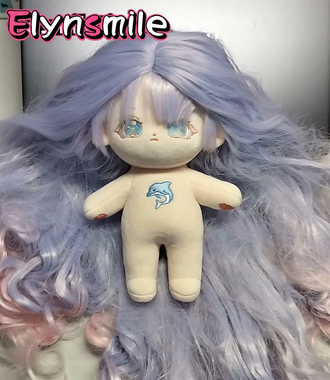 

In Stock Anime No attributes Monster qing xin Long Hair Girl Lovely 20cm Plush Doll Pillow Anime Figure Doll Toy For Kids Gifts
