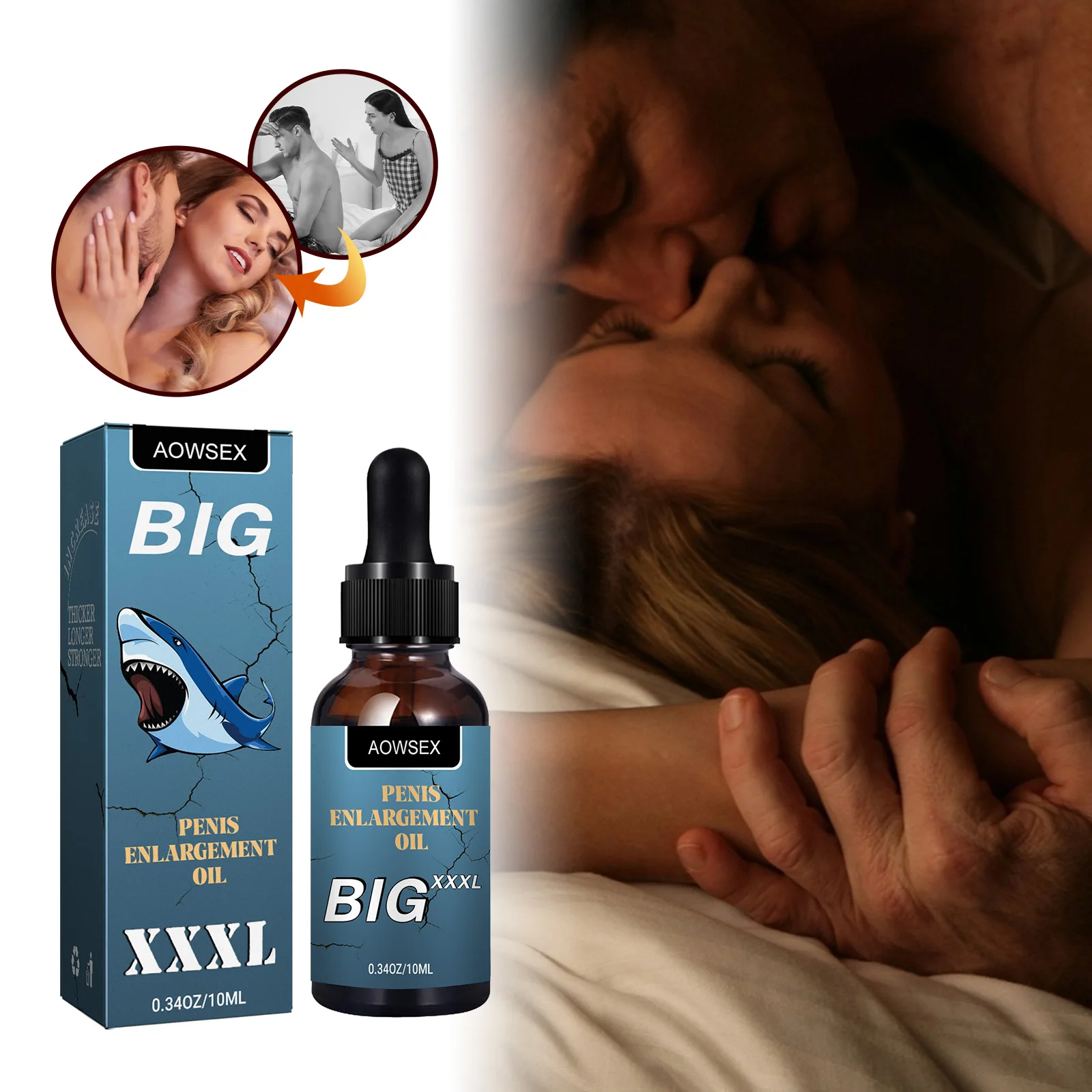 Penis Thickening Growth Man Biggest Enlargement Liquid Cock Erection Enhance Health Care Enlarge Massage Essential Oil