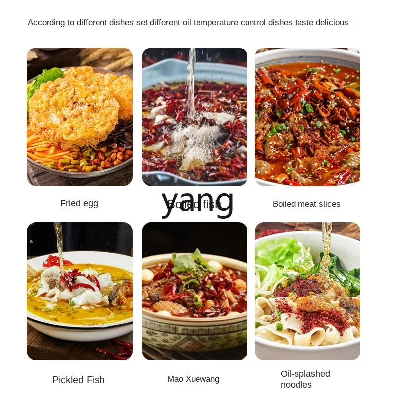 CX Commercial Deep Frying Pan Small Intelligent Constant Temperature Youpo Noodle Boiled Fish with Pickled Cabbage and Chili