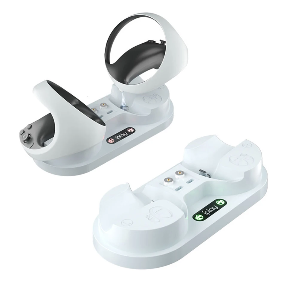 PS VR2 컨트롤러용 충전 스테이션, HBP-6479 LED 표시등이 있는 듀얼 충전 도크, PS5 VR2용 휴대용 충전 베이스