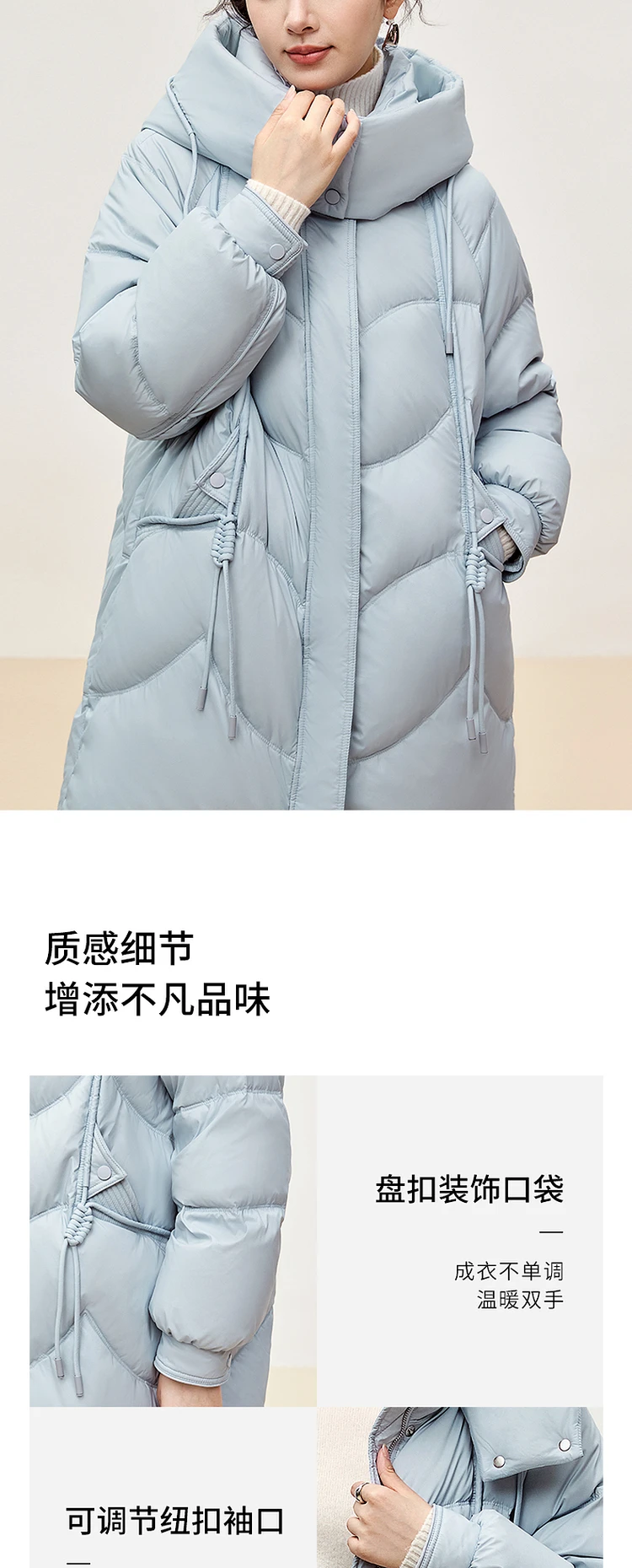 SENTUBILA 90% White Duck Down Coat Women 2024 Winter Thick Stand Neck Long Down Coat Puffer Jacket Women Outerwear W44Y56274