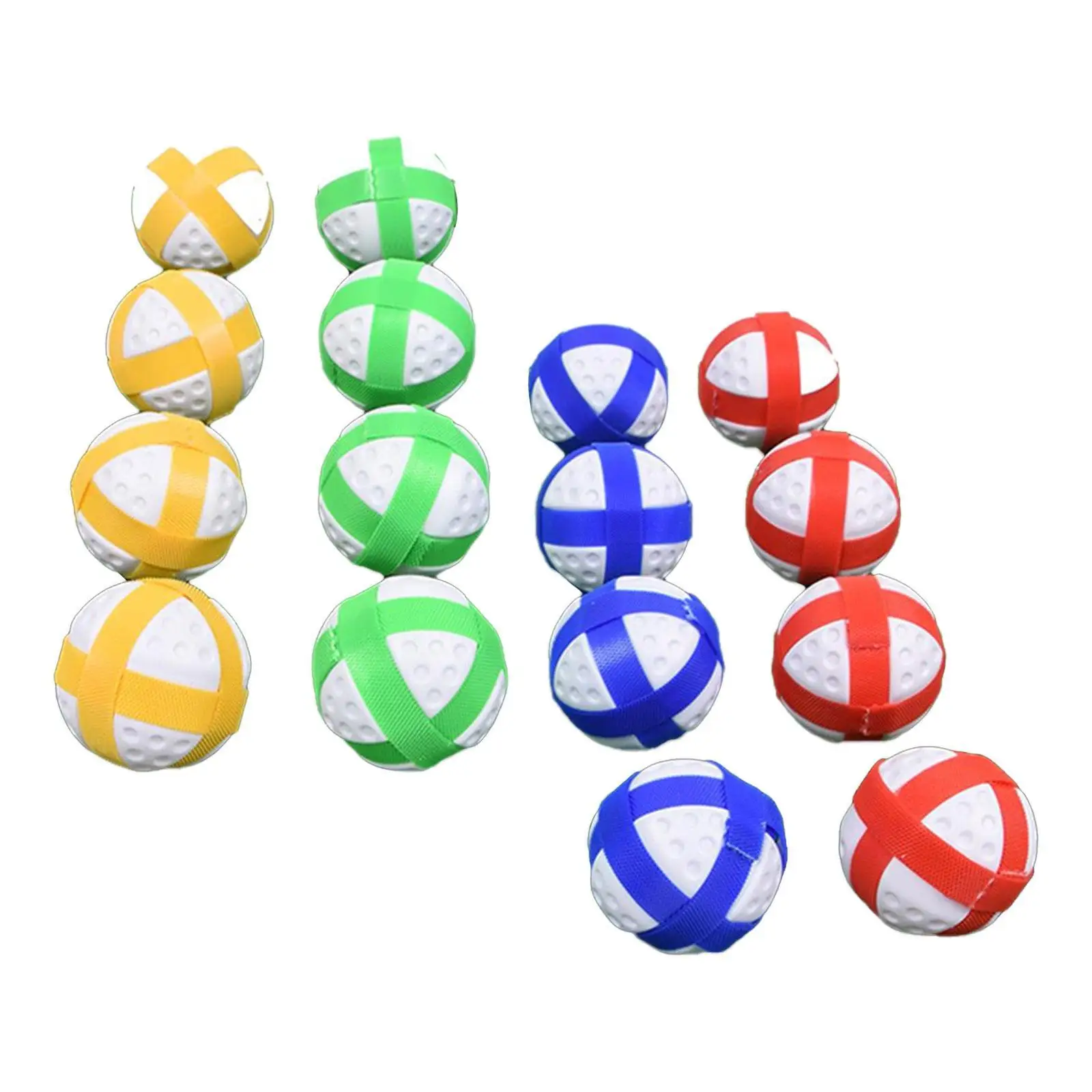 16x Golf Sticky Balls,Sport Balls Toy for Adults Teens,Portable,Indoor Outdoor Hook and Loop Balls Game Accessories