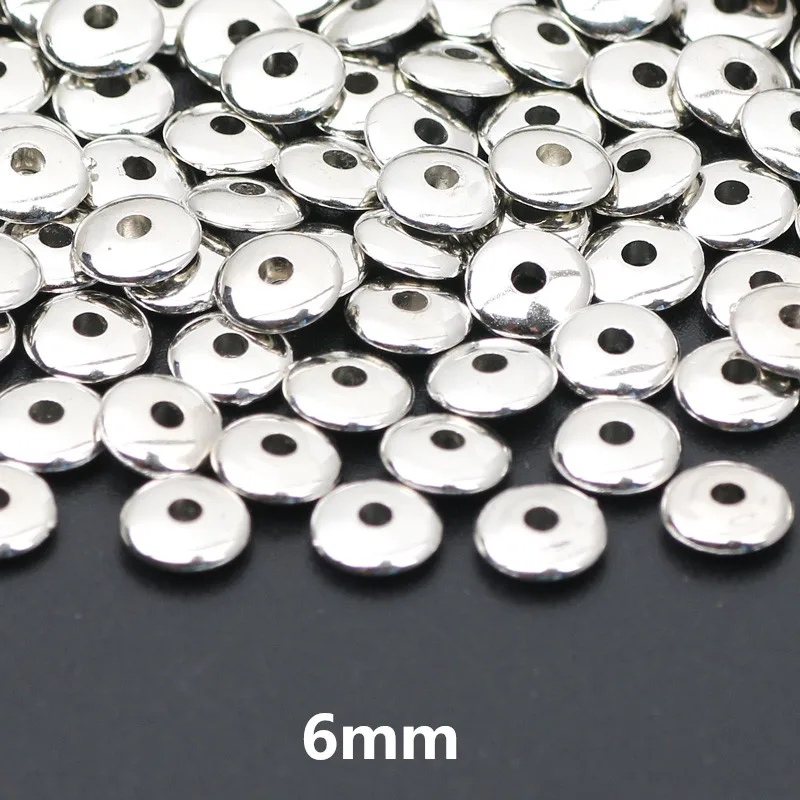 Versatile CCB Charm Spacer Beads - 100pcs Flat Round