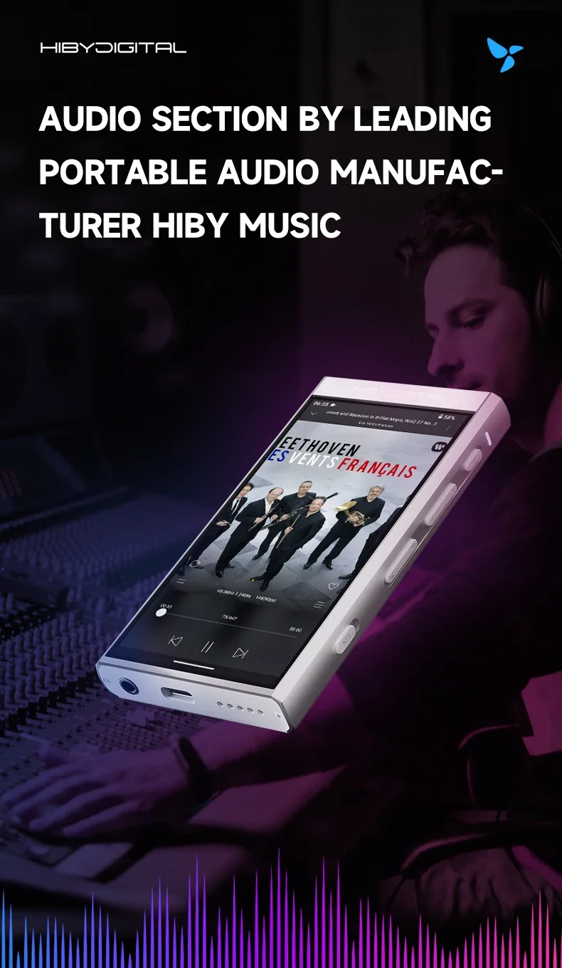 HIBY DIGITAL M300 オーディオプレーヤー HiBy Digital M300 - Compact Android DAP for Music Lovers | HiBy