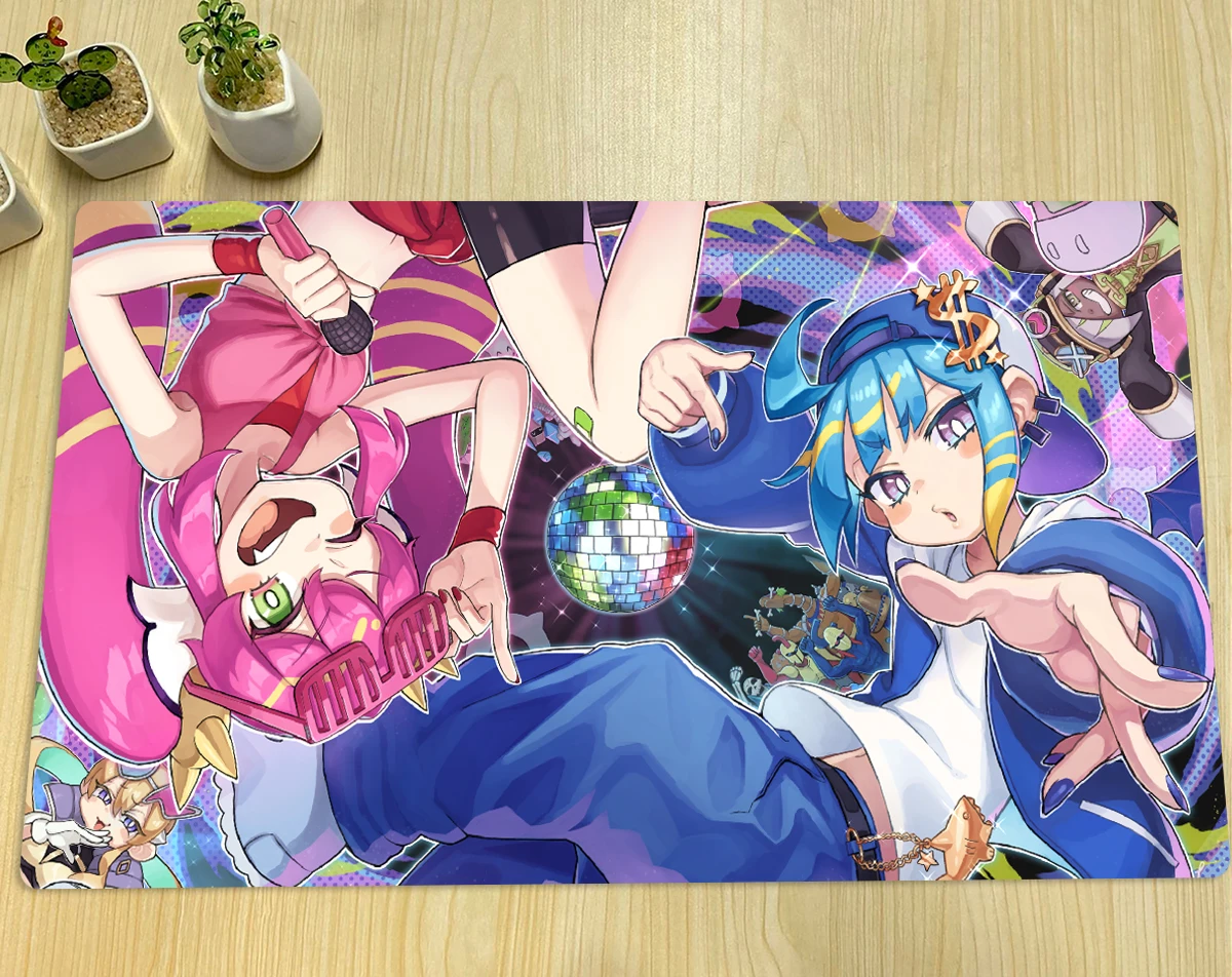 YuGiOh Playmat Live Twins Ki sikil & Lil la Mat Board Game TCG CCG