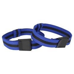 Elastic Bite Training Portable Strap for Rapid Muscle Growth - Adjustable Blood Flow Restriction Arm and Leg Wrap for Gym Workouts (Blue)