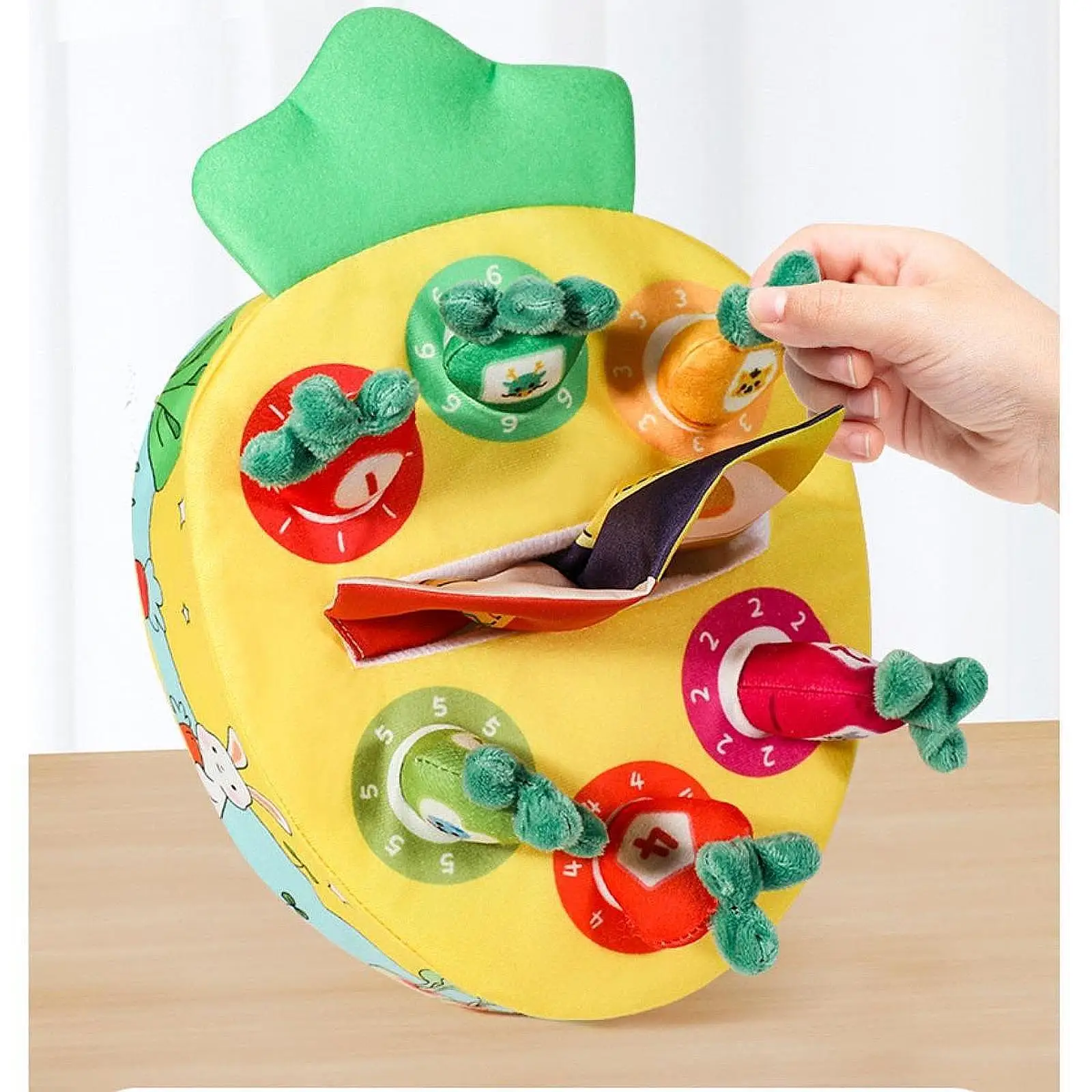 Carrot Mat Baby Tissue Box Funny Puzzle Toy Montessori Early Educational Toy for