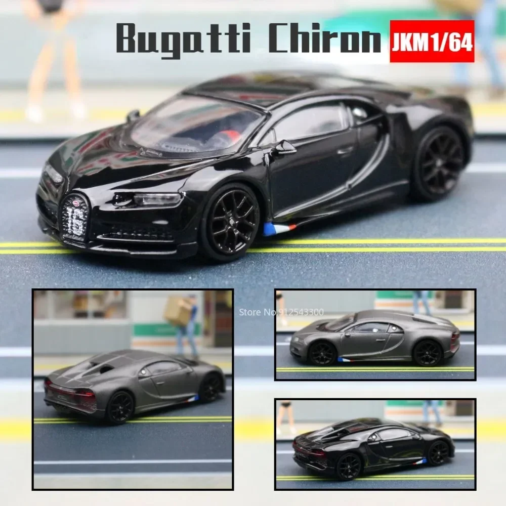 

Модель игрушечного автомобиля Bugatti Chiron GTR #16, литой автомобиль с амортизаторами, Коллекция игрушечных машинок для мальчиков, 1/64