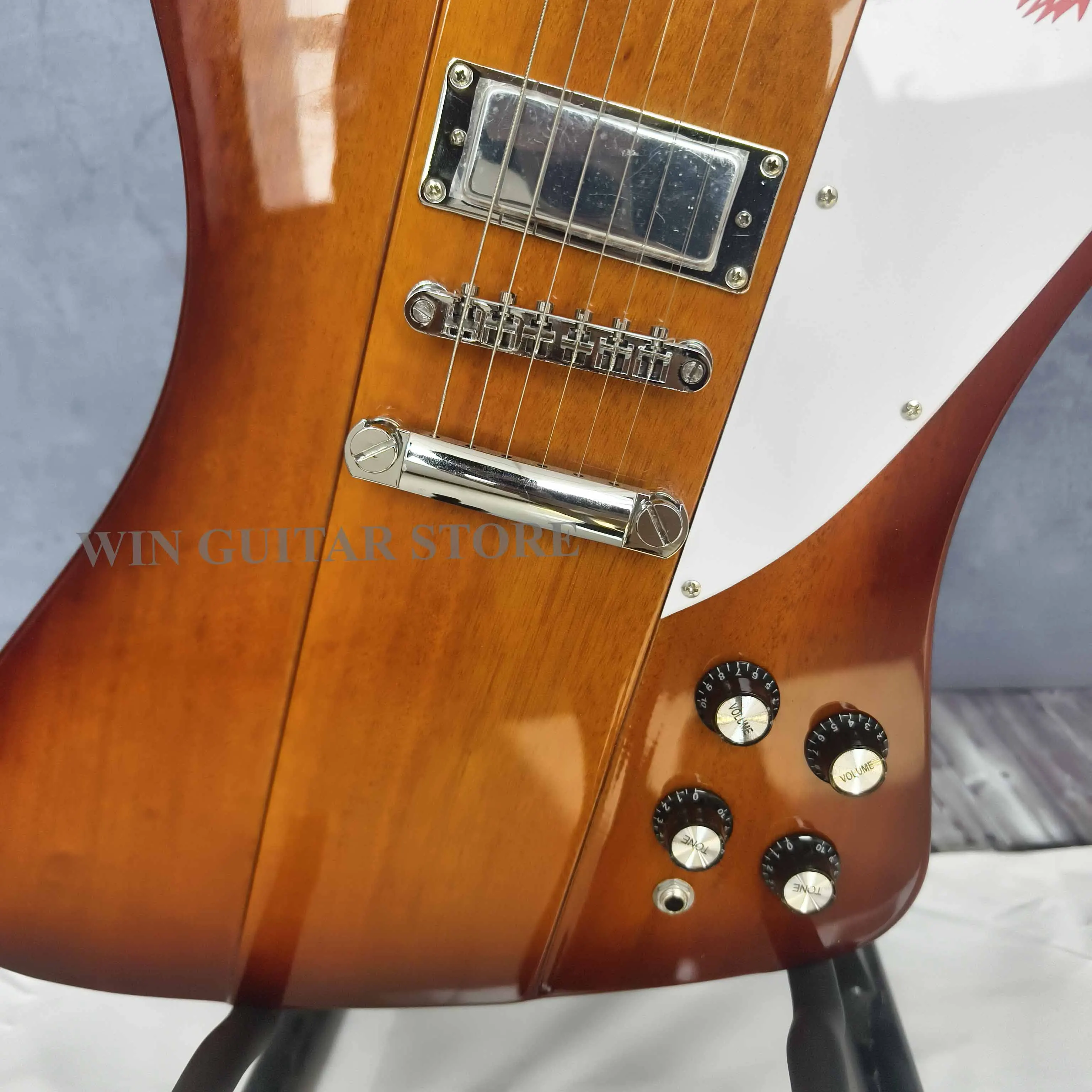 Sunburst Firebird Electric Guitar 3