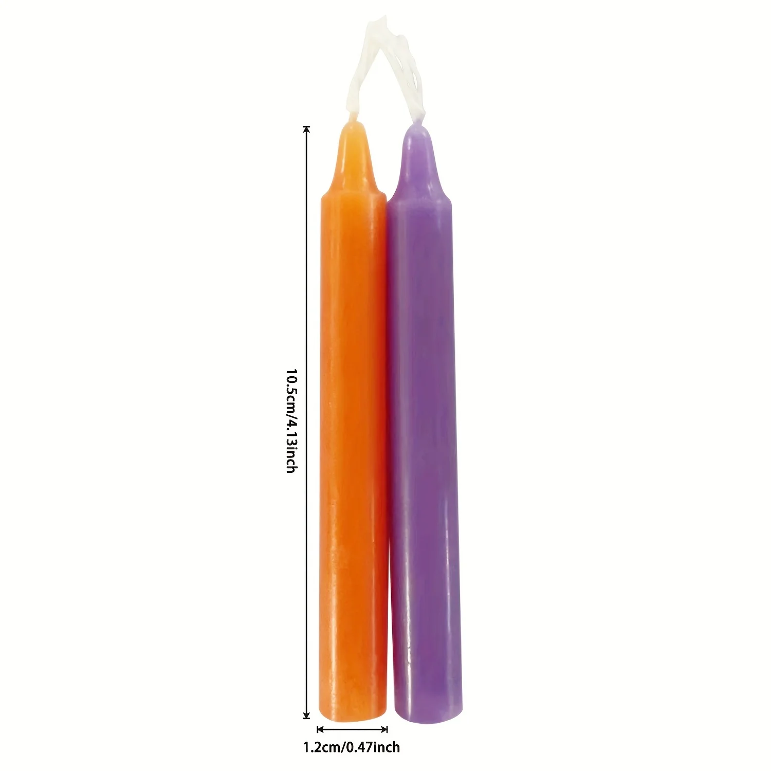 100/60pcs Unscented Assorted Colors Mini Taper Candles