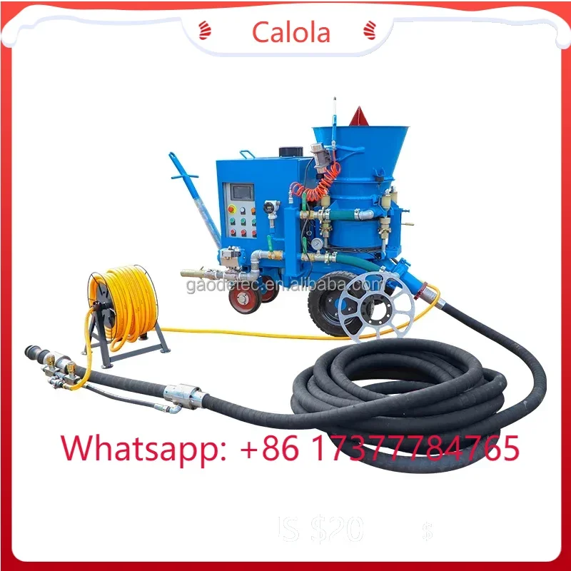 آلة رش حرارية شبه جافة ذات جودة عالية مع جسم دوار للقطاع