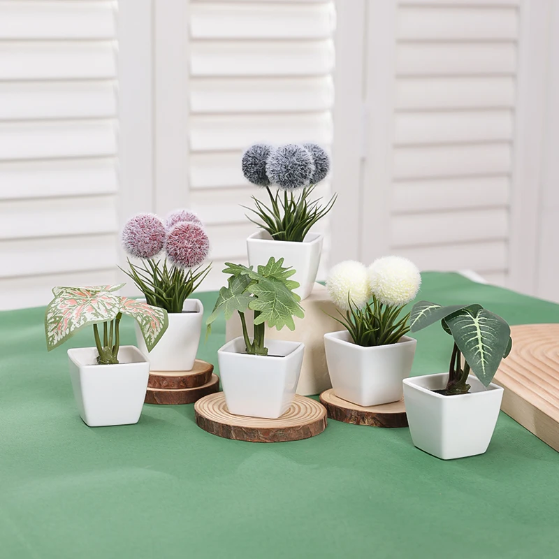 1 Set Simulation Mini Potted Plant