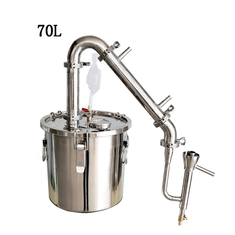 70L Household Alcohol Distiller Stainless Steel Wine Making Equipment Rum Making Machine Private Distillery