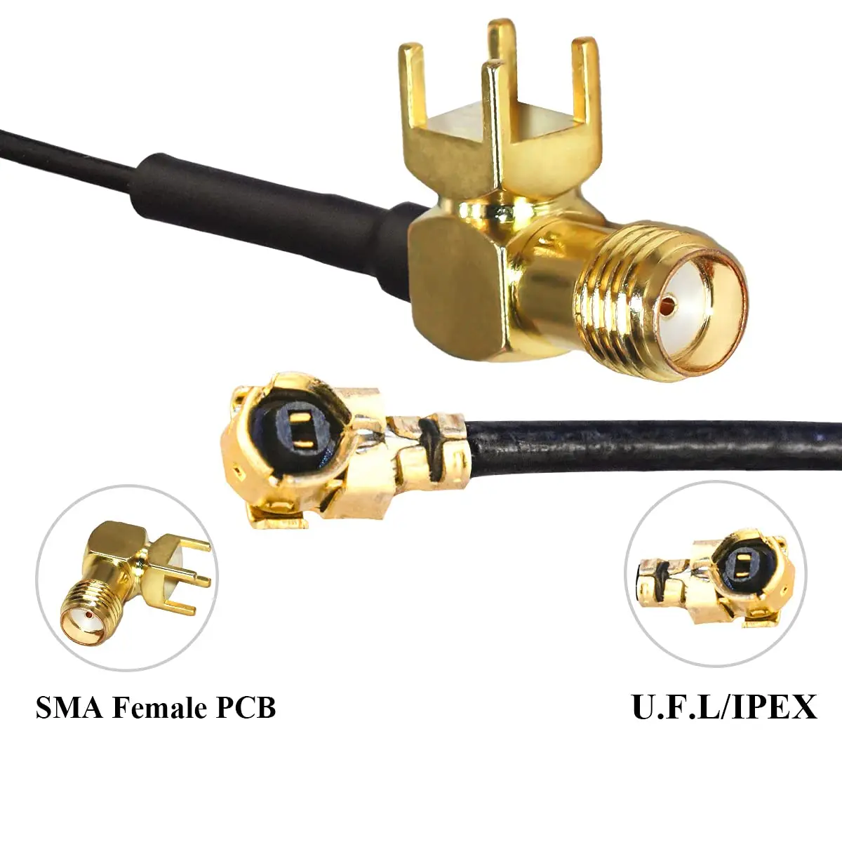 pwb do cabo coaxial de sma ipx 02