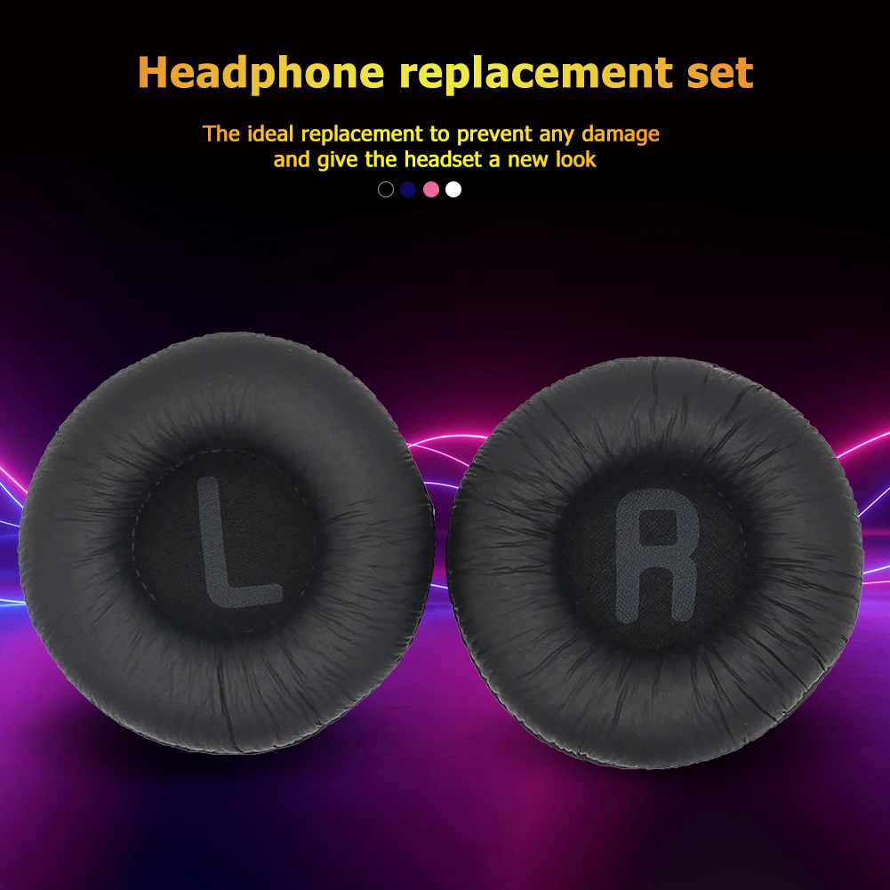 1 Pair 70mm Replacement Foam Ear Pads Pillow Cushion Cover for Headphone JBL Tune 600 T450 T450BT T500BT JR300BT Earpads Headset