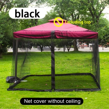 Moustiquaire de camping en plein air, filet à mailles pour lit de maison, parapluie romain, anti-insectes, protection de tente à double porte 1