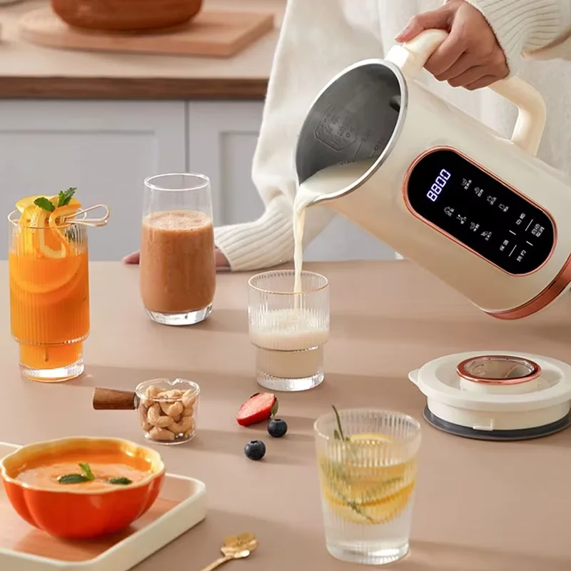 1500ml Soy Milk Machine Electric Juicer Blender Mixer Soybean Milk Maker Wall Breaking Machine 10-leaf Blade Breakfast Machine 1