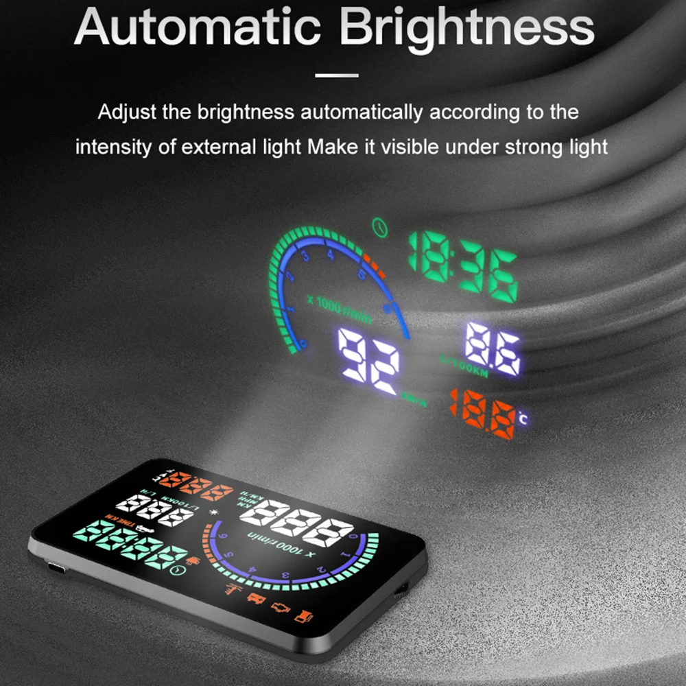 KWHUD HUD OBD2  ÷ ӵ, RPM Ʈ   ,  , , Ƽ ָ ڵ 2008-2024