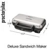 Sandwich Maker with Nonstick Ceramic Plates 5