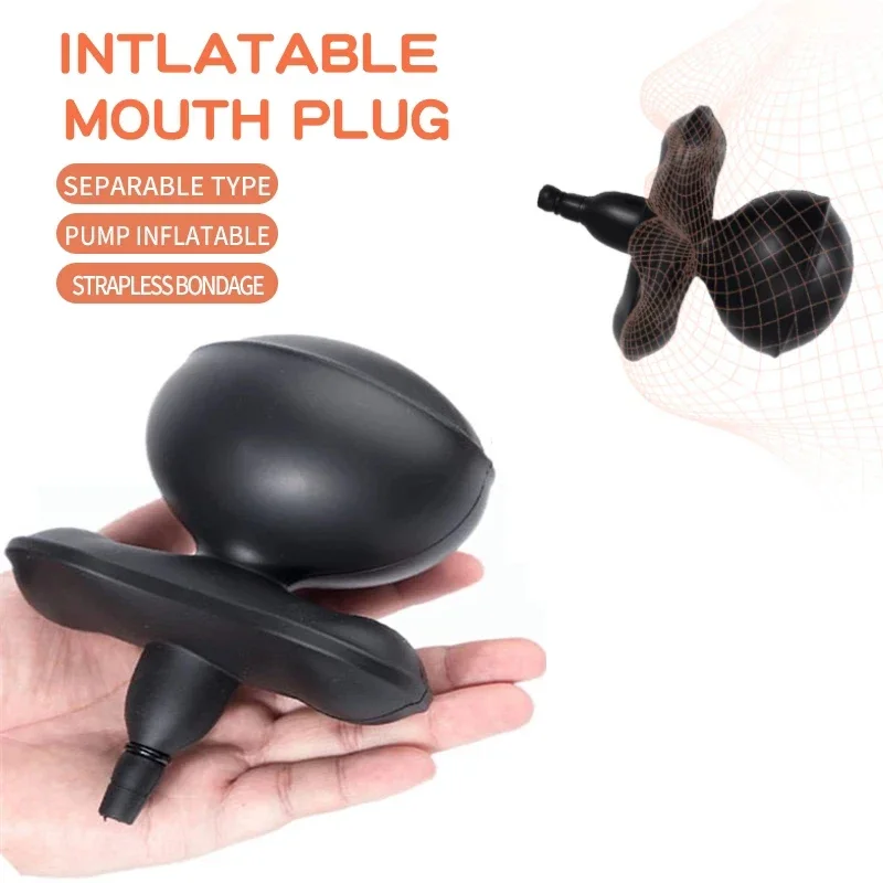 

Inflatable BDSM stoppers for men and women with ball mouth tool anal sex toys adjustment