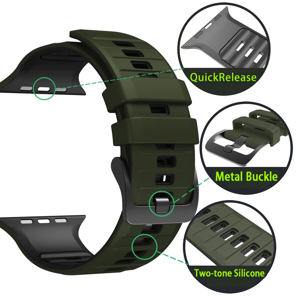 Breathable Silicone Bracelet Wrist Strap