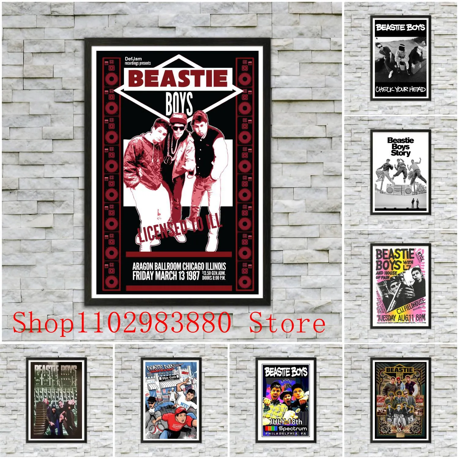 

Beastie Boys Domestic Poster Canvas Painting Posters and Prints Wall Art Picture Home Living Room Decor