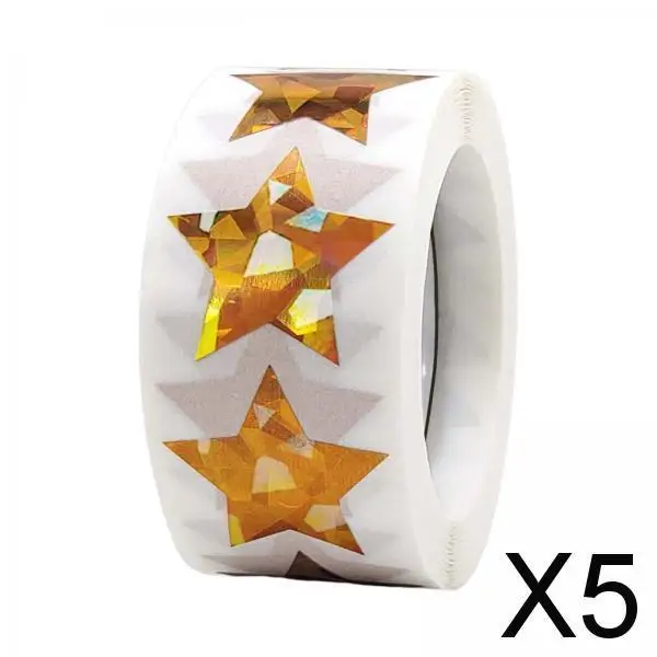 

5x500x Звездные наклейки, самоклеящиеся Фотообои