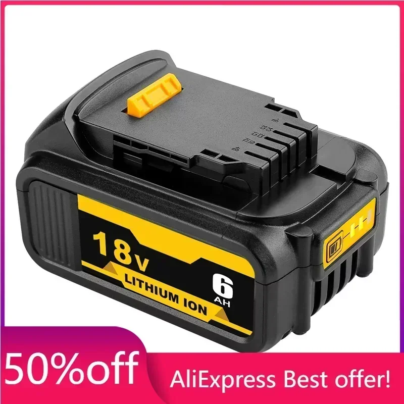 

DCB200 5.0Ah 6.0Ah Rechargeable Lithium Battery Compatible with Dewalt 18V Tools DCB180 DCB185 DCB184 DCB203 DCB206 20V 4.0Ah