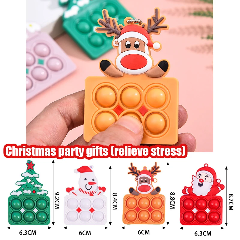 thumbnail image 1 of Regalos de Navidad Círculo de arcoíris Papá Noel Muñeco de nieve Árbol de Navidad Llavero de coche eléctrico Cubo mágico Juguete navideño divertido para niños, 1 of 5