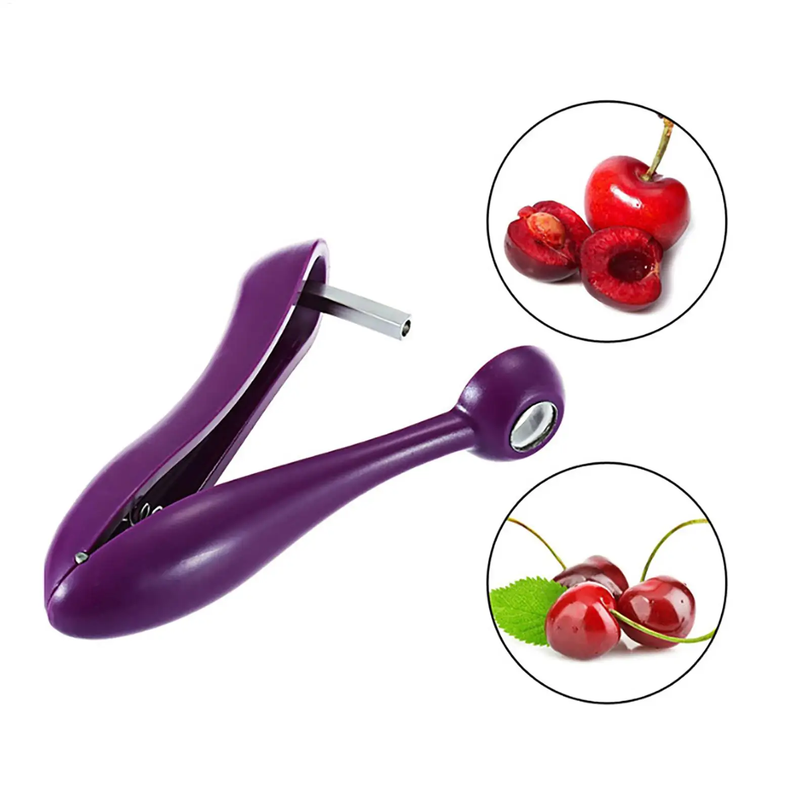 1pcs Portable Cherry Fruit Kitchen Pitter Remover Olive Corer Remove Pit Tool Fruit Vegetable Tools Cherry Pitter Kitchen Gadget