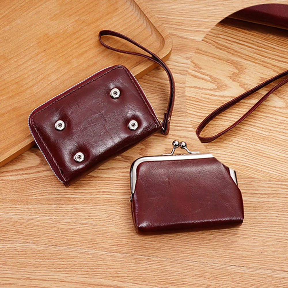 Cartones Para Monedas Mini Cartera De Piel Sintética Con Cremallera Para Mujer, Monedero Femenino, Tarjetero Para Chicas Adolcent / Carteras Y Portatarjetas Cartera Pequeña Tarjetas Diseño Muñeca