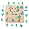 Learning Arabic Letter Puzzle Wooden Toys Early Jigsaw Alphabet Puzzle Preschool Educational Baby Arab Toy for Children 4