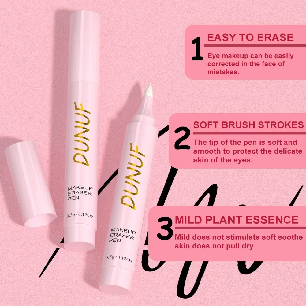 DUNUF Repair Makeup Remover Eyeliner Pen Plant Extracts Condition and Soothe Leaving Skin Soft and Fresh Replaces Cotton Tips 3