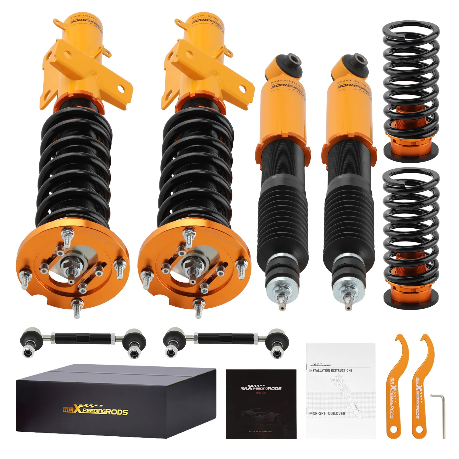 maXpeedingrods Coilovers Suspension Kits for Ford Mustang 24 Adjust Damper  05-14 Coilovers Spring Camber Coilover - AliExpress