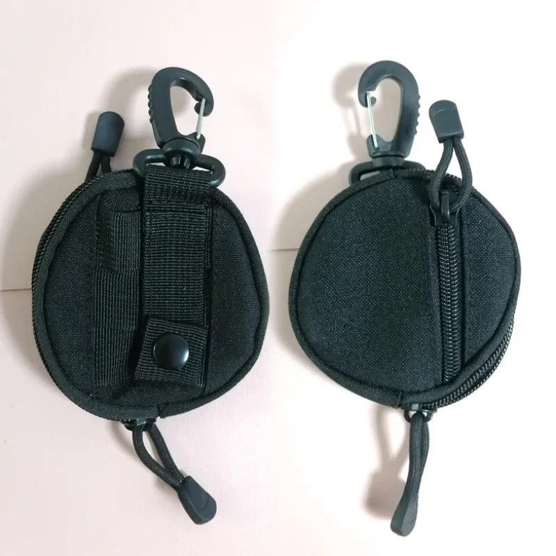 Solid Color Square Round Coin Bags Outdoor Mini Multifunctional Sport Wallet Earphone Key Storage Bag ID Credit Bank Card Holder
