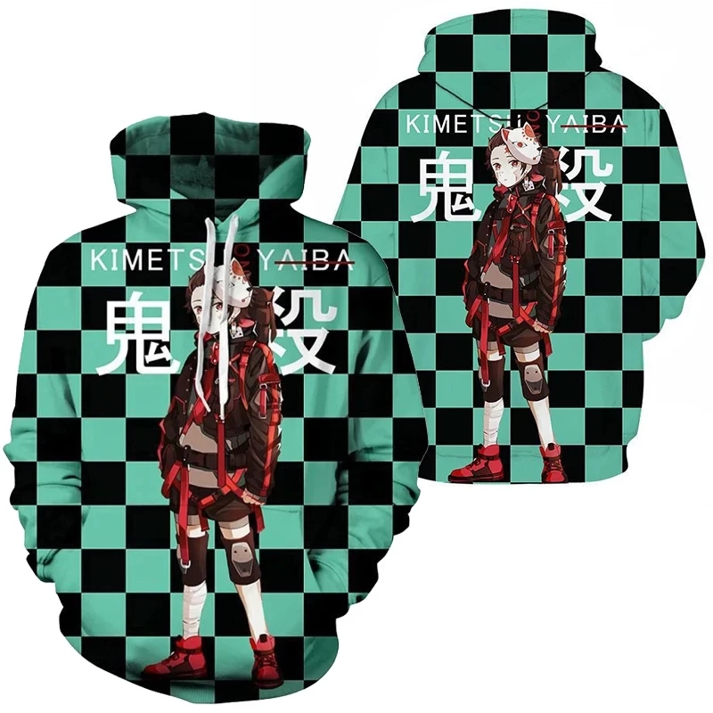 

Anime Demon Slayer Hoodies Men Kamado Nezuko 3D Printed Sweatshirts Women Hip Hop Streetwear Hooded Pullover Jacket Sudaderas