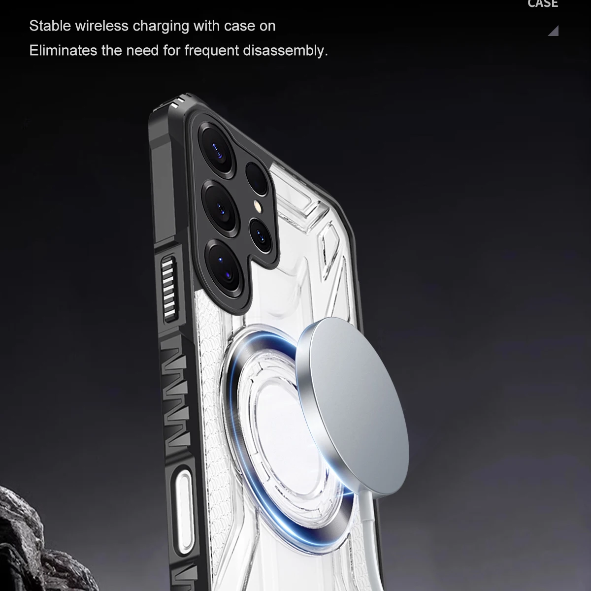 Magnetic Shockproof Anti-Slip Clear Case with MagSafe and All-Round Camera Protection