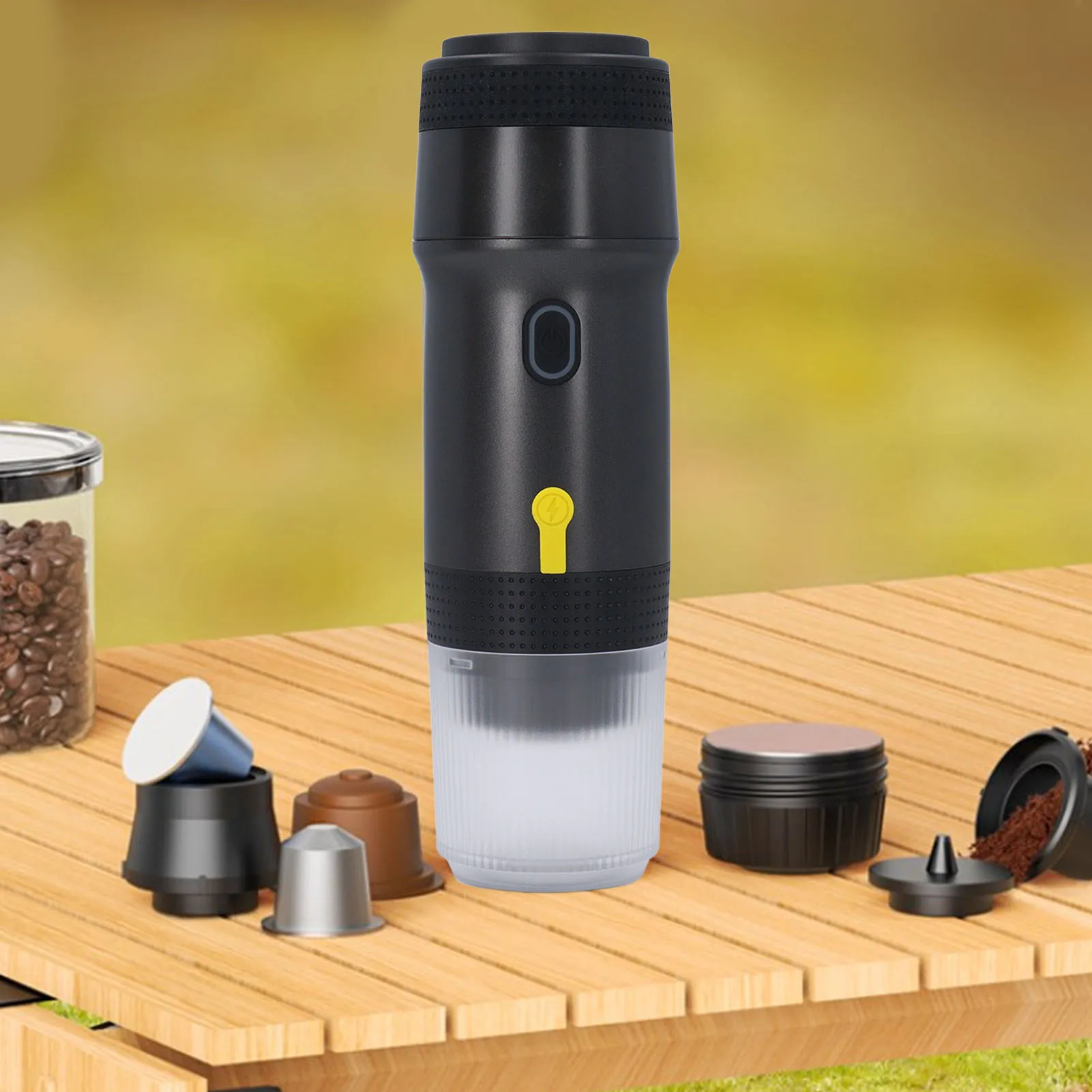 Portable Coffee Maker 3 in 1 20Bar Cordless Heating Full Automatic Capsule Coffee Machine for Outdoor Travel Home Office