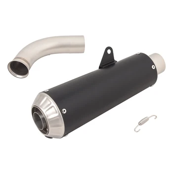 Slip On Motorcycle Mid Link Tube And Muffler Tail Pipe Stainless Steel Exhaust System Modified For VITPILEN 401 2017-2019