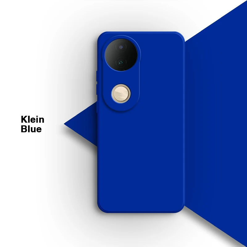 Solid Color Liquid Silicone Phone Case with Camera Protection