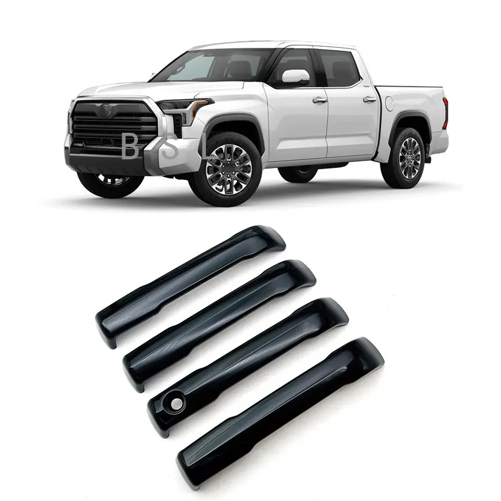 

Автомобильные аксессуары для Toyota Tundra 2022, автомобильный Стайлинг ABS, черный/углеродное волокно, автомобильная внешняя дверная ручка, отделка