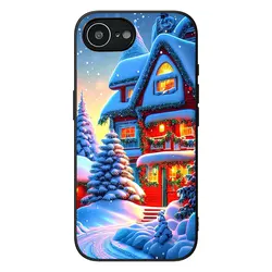 Merry Christmas Holiday Phone Case with Santa Claus, Tree, and Snowman Design - Motorola Moto G14 (1)