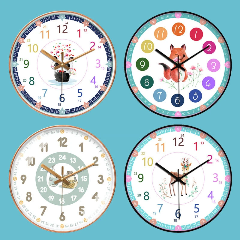25cm Silent Wall Clock Creative 10inch Modern Design Clocks On The Wall Cartoon Clock Wall For Kids Rooms Living Room Home Decor Wall Clocks Aliexpress