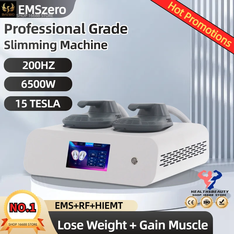 Professional 2Handle EMSzero EMS Muscle Stimulator Abdominal Muscle Building Slimming Portable ABS Stimulator Fat Removal