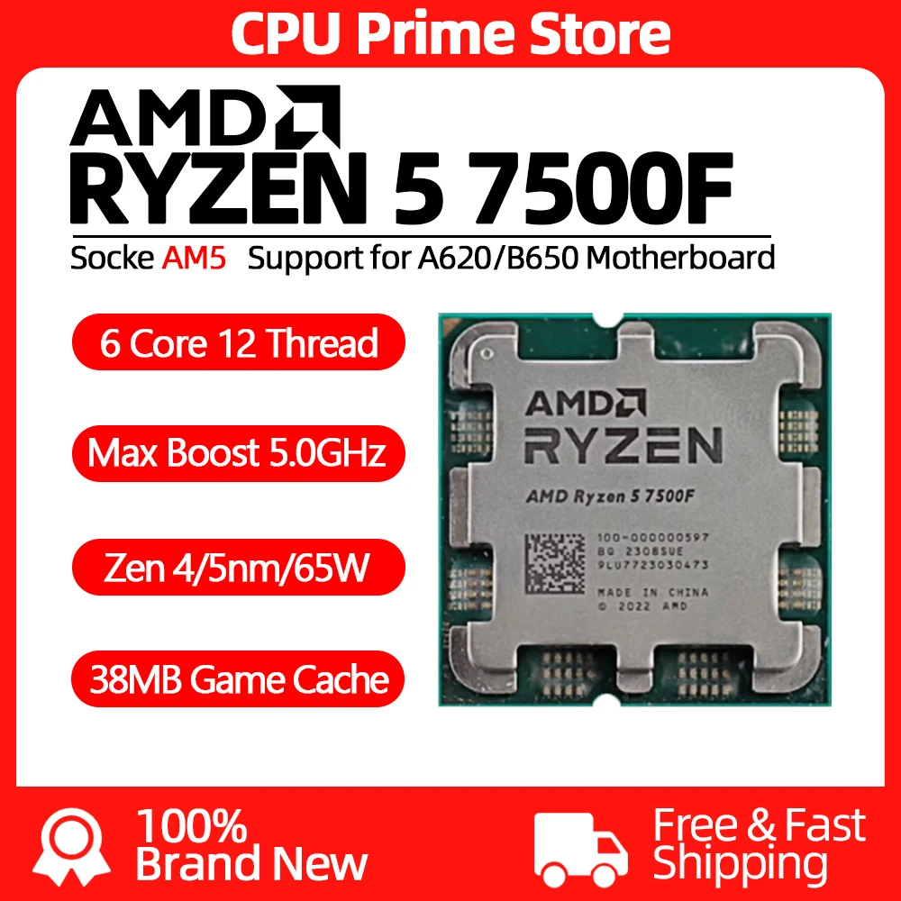 Processeur AMD Ryzen 5 7500F –