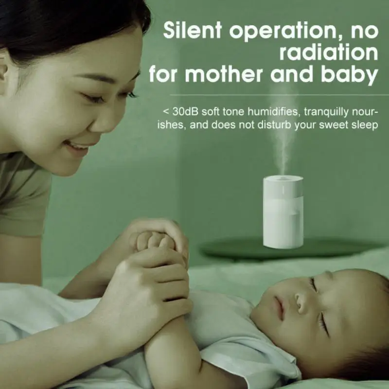 Intelligent Aromatherapy Humidifier Mini Ultrasonic Portable Car Humidifier Large Capacity With Led Lamp