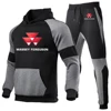 2024 New Massey Ferguson Autumn Tracksuit Hoodies+Sweatpants 2-Piece Fashion Causal Jogging Sweatshirt Pullover Fleece Pant Sets 3