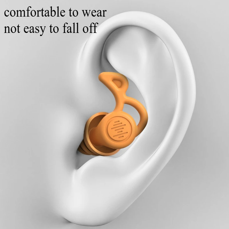 Reusable Ultra Soft Silicone Earplug, Noise Reduction Sleeping Ear Plugs,for Sleeping,Travel,Deep Focus